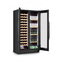Caso 00674 Wine Cooler WineChef Duo, Up to 122 bottles, Compressor Technology, Black