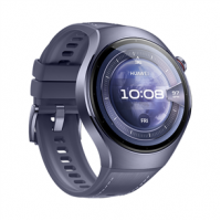 Huawei Watch 5 (46mm), Fluorelastomer Purple blue strap, Titanium body, Rates-L39L