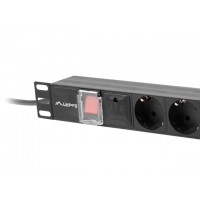 Lanberg Power Distribution unit 200 cm, 7 outlets, black | Lanberg Lanberg Power Distribution unit 200 cm, 7 outlets, black | Lanberg