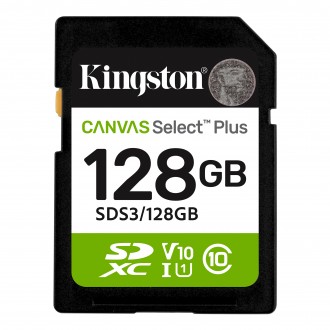 Kingston 128GB SD Select Plus, UHS-I, V10