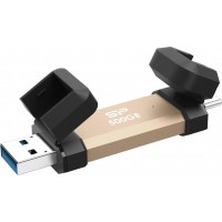 SILICON POWER DS72 Dual USB-C/USB 3.2 Gen 2, 500GB, Gold | Silicon Power
