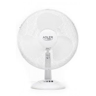 Adler | AD 7304 | Desk Fan | White | Diameter 40 cm | Number of speeds 3 | Oscillation | 45 W | No Adler | AD 7304 | Desk Fan | White | Diameter 40 cm | Number of speeds 3 | Oscillation | 45 W | No