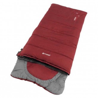 Outwell Contour Lux Red Sleeping Bag - Left zipper