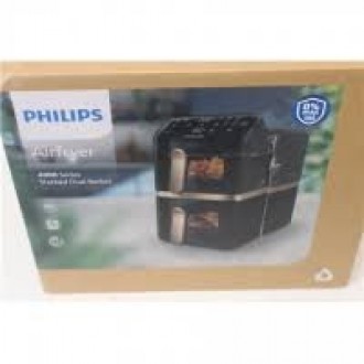 SALE OUT. Philips Dual Basket Airfryer | NA462/70 4000 Series | Power 2750 W | Capacity 10 L | Rapid Air technology | Black | DA SALE OUT. Philips Dual Basket Airfryer | NA462/70 4000 Series | Power 2750 W | Capacity 10 L | Rapid Air technology | Black | DA