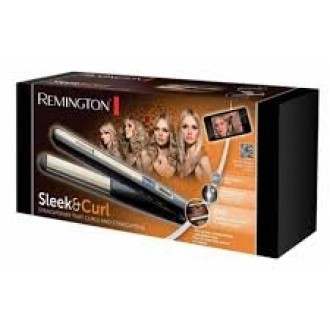 Remington | Hair Straightener | S6500 Sleek & Curl | Ceramic heating system | Display Yes | Temperature (max) 230 C | Black Remington | Hair Straightener | S6500 Sleek & Curl | Ceramic heating system | Display Yes | Temperature (max) 230 C | Black