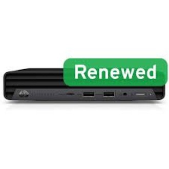 HP Renewed | Grade B | EliteDesk 800 G6 Desktop Mini | Intel Core I5-10500T | 8GB | UHD Graphics 630 | 256 GB | WiFi | Windows 1