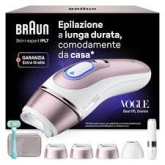 Braun Silk-expert Pro 7 IPL Photo Epilator, White/Gold
