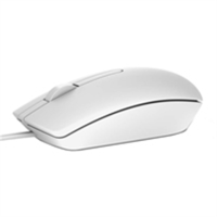Dell Optical Mouse MS116 wired, White Dell Optical Mouse MS116 wired, White