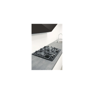 CATA Hob LCI 6031 B Gas on glass, Number of burners/cooking zones 4, Black,