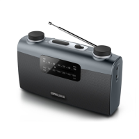 Muse Portable radio M-058R Black, AUX in Muse Portable radio M-058R Black, AUX in