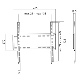 Logilink BP0009 TV Wall mount, 32 55 Logilink BP0009 TV Wall mount, 32 55