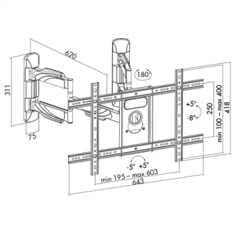 Logilink BP0047 TV Wall mount, 37 Logilink BP0047 TV Wall mount, 37