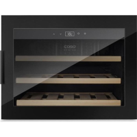 Caso Wine cooler WineSafe 18 EB Built-in, Bottles capacity 18, Black Caso Wine cooler WineSafe 18 EB Built-in, Bottles capacity 18, Black