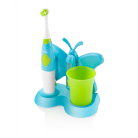 ETA Toothbrush with water cup and holder Sonetic 1294 90080 For kids, Blue/ green, 2, Number of brush heads included 2
