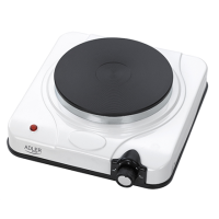 Adler Free standing table hob AD 6503 Number of burners/cooking zones 1, White, Electric stove, Electric Adler Free standing table hob AD 6503 Number of burners/cooking zones 1, White, Electric stove, Electric