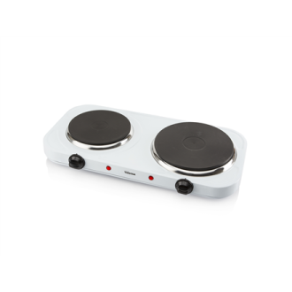 Tristar Free standing table hob KP-6245 Number of burners/cooking zones 2, Rotary, White, Hot plate, Electric Tristar Free standing table hob KP-6245 Number of burners/cooking zones 2, Rotary, White, Hot plate, Electric