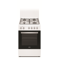 Simfer Cooker 4403SERBB Hob type Gas, Oven type Electric, White, Width 50 cm, Electronic ignition, 48 L, Depth 55 cm, A Simfer Cooker 4403SERBB Hob type Gas, Oven type Electric, White, Width 50 cm, Electronic ignition, 48 L, Depth 55 cm, A