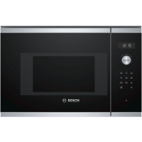 Bosch Microwave Oven BFL524MS0 20 L, Retractable, Rotary knob, round, Start button, Touch Control, 800 W, Black/ stainless steel Bosch Microwave Oven BFL524MS0 20 L, Retractable, Rotary knob, round, Start button, Touch Control, 800 W, Black/ stainless steel