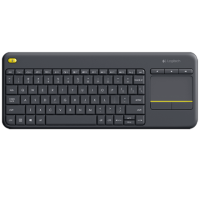 Logitech K400 Plus Wireless Touch Keyboard, Wireless, Keyboard layout QWERTY, USB port, Wireless connection Logitech 2.4 GHz Wir