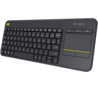 Logitech K400 Plus Wireless Touch Keyboard, Wireless, Keyboard layout QWERTY, USB port, Wireless connection Logitech 2.4 GHz Wir Logitech K400 Plus Wireless Touch Keyboard, Wireless, Keyboard layout QWERTY, USB port, Wireless connection Logitech 2.4 GHz Wir