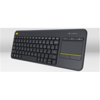 Logitech K400 Plus Wireless Touch Keyboard, Wireless, Keyboard layout QWERTY, USB port, Wireless connection Logitech 2.4 GHz Wir Logitech K400 Plus Wireless Touch Keyboard, Wireless, Keyboard layout QWERTY, USB port, Wireless connection Logitech 2.4 GHz Wir