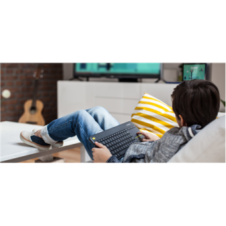 Logitech K400 Plus Wireless Touch Keyboard, Wireless, Keyboard layout QWERTY, USB port, Wireless connection Logitech 2.4 GHz Wir Logitech K400 Plus Wireless Touch Keyboard, Wireless, Keyboard layout QWERTY, USB port, Wireless connection Logitech 2.4 GHz Wir