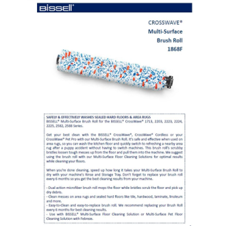 Bissell Multi surface brush roll for CrossWave, 1 pc(s) Bissell Multi surface brush roll for CrossWave, 1 pc(s)