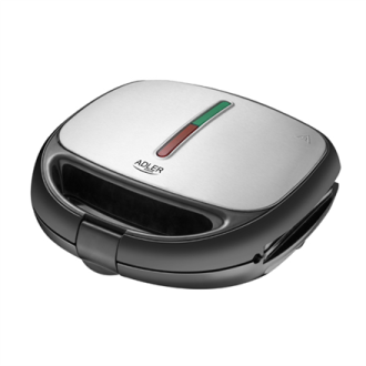 Adler Multifunctional baking device 5 in 1 AD 3040 Black, inox, Number of plates 5, Ceramic coating