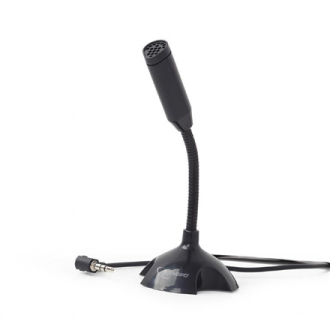 Gembird Desktop microphone MIC-D-02 3.5 mm, 3.5 mm audio plug, Black Gembird Desktop microphone MIC-D-02 3.5 mm, 3.5 mm audio plug, Black