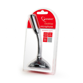 Gembird Desktop microphone MIC-D-02 3.5 mm, 3.5 mm audio plug, Black Gembird Desktop microphone MIC-D-02 3.5 mm, 3.5 mm audio plug, Black