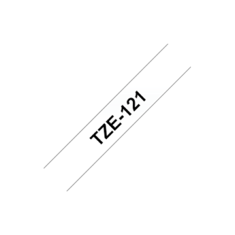 Brother TZe-121 Laminated Tape Black on Clear, TZe, 8 m, 9 mm Brother TZe-121 Laminated Tape Black on Clear, TZe, 8 m, 9 mm