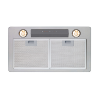 CATA Hood GL 45 X /C Built-in, Width 50 cm, 820 m /h, Stainless steel, Energy efficiency class C, 65 dB