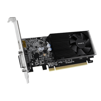 Gigabyte GV-N1030D4-2GL 1.0 NVIDIA, 2 GB, GeForce GT 1030, DDR4, PCI Express 3.0, Processor frequency 1417 MHz, DVI-D ports quan Gigabyte GV-N1030D4-2GL 1.0 NVIDIA, 2 GB, GeForce GT 1030, DDR4, PCI Express 3.0, Processor frequency 1417 MHz, DVI-D ports quan