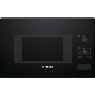 Bosch Microwave Oven BFL520MB0 20 L, Rotary knob, 800 W, Black, Built-in, Defrost function Bosch Microwave Oven BFL520MB0 20 L, Rotary knob, 800 W, Black, Built-in, Defrost function