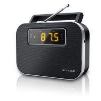 Muse M-081R Black, Alarm function, 2-band PLL portable radio Muse M-081R Black, Alarm function, 2-band PLL portable radio