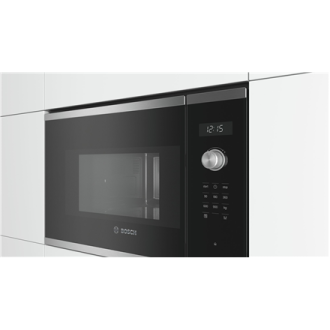 Bosch Microwave Oven BFL554MS0 Built-in, 31.5 L, Retractable, Rotary knob, Start button, Touch Control, 900 W, Stainless steel, 