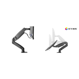 ICY BOX IB-MS303-T Monitor stand with desk mounted base for a screen size up to 27 ICY BOX IB-MS303-T Monitor stand with desk mounted base for a screen size up to 27
