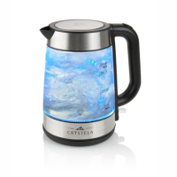 ETA ETA615390000 Standard kettle, Glass, Stainless steel/Black, 2200 W, 360 rotational base, 1.7 L ETA ETA615390000 Standard kettle, Glass, Stainless steel/Black, 2200 W, 360 rotational base, 1.7 L