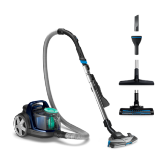 Philips Vacuum cleaner PowerPro Active FC9556/09 Bagless, Power 750 W, Dust capacity 1.5 L, Blue