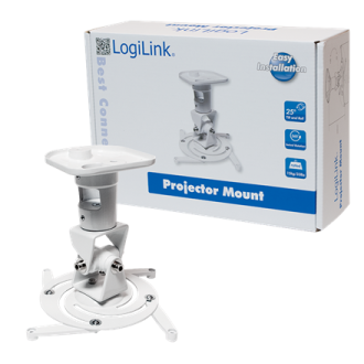 Logilink BP0003 Projector mount, ceiling, universal, 220 mm, white Logilink BP0003 Projector mount, ceiling, universal, 220 mm, white