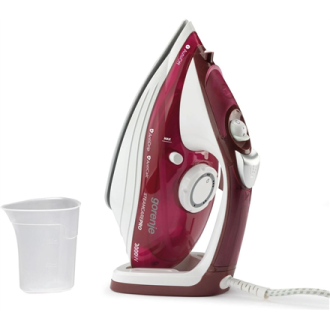 Gorenje Steam Iron SIH3000RBC Steam Iron, 3000 W, Water tank capacity 350 ml, Continuous steam 40 g/min, Red/White Gorenje Steam Iron SIH3000RBC Steam Iron, 3000 W, Water tank capacity 350 ml, Continuous steam 40 g/min, Red/White