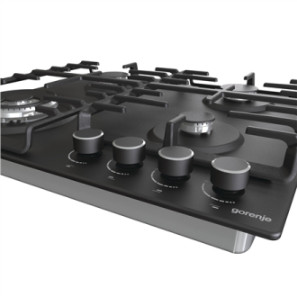 Gorenje Hob GW642AB Gas, Number of burners/cooking zones 4, Mechanical, Black Gorenje Hob GW642AB Gas, Number of burners/cooking zones 4, Mechanical, Black