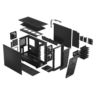 Fractal Design Meshify 2 Black Solid Fractal Design Meshify 2 Black Solid