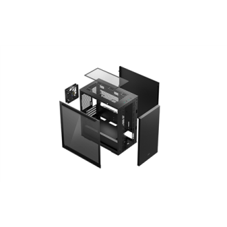 Deepcool MACUBE 110 Black, mATX, 4, USB3.0x2 Audiox1, ABS+SPCC+Tempered Glass, 1 120mm DC fan Deepcool MACUBE 110 Black, mATX, 4, USB3.0x2 Audiox1, ABS+SPCC+Tempered Glass, 1 120mm DC fan