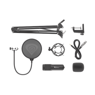 Genesis Gaming Microphone Radium 300 Black, Wired Genesis Gaming Microphone Radium 300 Black, Wired