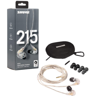 Shure SE215 Earphone, Clear Shure SE215 Earphone, Clear