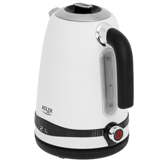 Adler Kettle AD 1295w Electric, 2200 W, 1.7 L, Stainless steel, 360 rotational base, White Adler Kettle AD 1295w Electric, 2200 W, 1.7 L, Stainless steel, 360 rotational base, White
