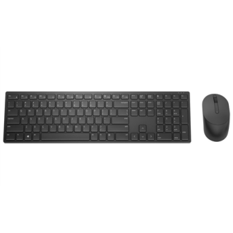 Dell Pro Keyboard and Mouse KM5221W Wireless, Batteries included, EE, Black