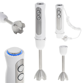 Adler AD 4625w Hand Blender, 1500 W, Number of speeds 5, Turbo mode, White Adler AD 4625w Hand Blender, 1500 W, Number of speeds 5, Turbo mode, White