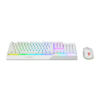 MSI Vigor GK30 COMBO WHITE Keyboard and Mouse Set, Wired, Mouse included, US, White MSI Vigor GK30 COMBO WHITE Keyboard and Mouse Set, Wired, Mouse included, US, White
